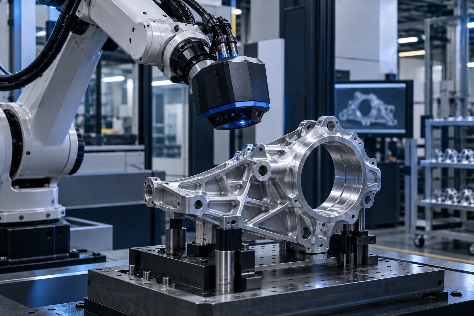 Automated optical inspection of a precision-machined component